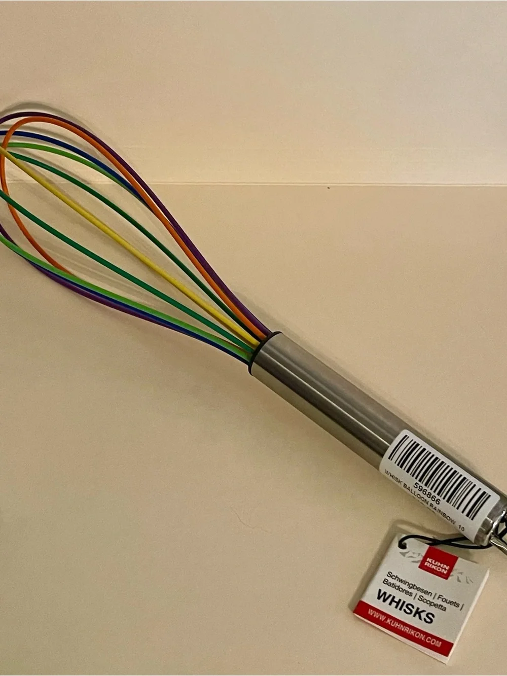 Kuhn Rukin Stainless Handle Rainbow Silicone Whisk
